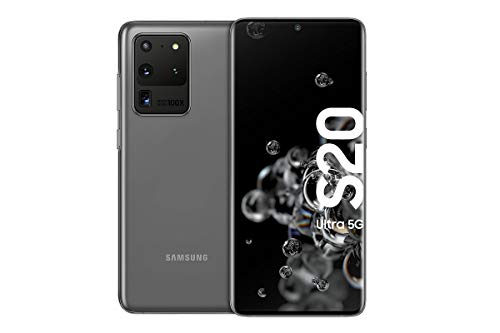 Samsung Galaxy S20 Ultra 5G - 128 GB de memoria, 12 GB RAM, Sim Hibrida, Gris [Versión Alemana]
