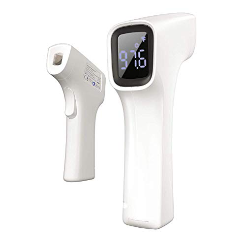 Termómetro infrarrojo de fiebre Cocobear, termómetro digital clínico sin contacto para la frente, bebé/adulto/anciano, alarma de fiebre, función de almacenamiento