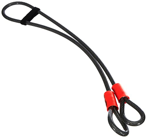 Kryptonite Kryptoflex - Cable de seguridad, color plateado/naranja - 120 cm, Ø 10 mm