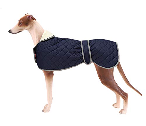 Geyecete Abrigo térmico Acolchado para Perro con Forro Polar cálido, Ropa para Perro con Bandas Ajustables para Perros medianos y Grandes