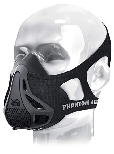 Phantom Athletics Training Mask - Aumente su Rendimiento en el Deporte - Negro - S