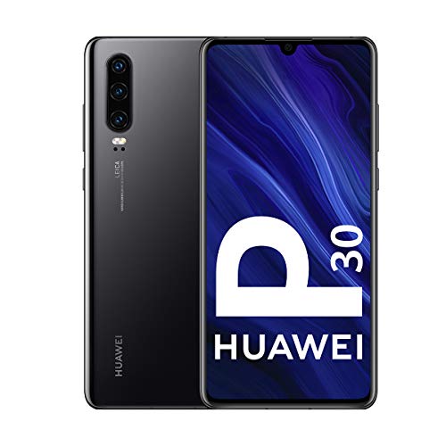 Huawei P30 - Smartphone de 6.1' (Kirin 980 Octa-Core de 2.6GHz, RAM de 6 GB, Memoria interna de 128 GB, cámara de 40 MP, Android) Color Negro [Versión española]