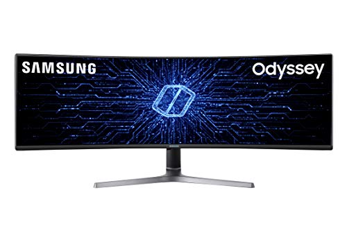 Samsung C49RG90 - Monitor Curvo Gaming de 49' (UltraWide DualQHD, 4 ms, 120 Hz, Freesync, QLED, VA, 32:9, 3000:1, 1800R, 600 cd/m², HDMI, Base Redonda) Gris Oscuro