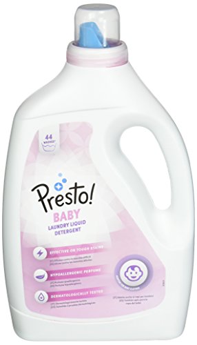 Marca Amazon - Presto! Detergente líquido bebé, 176 lavados (4 Packs, 44 cada uno)