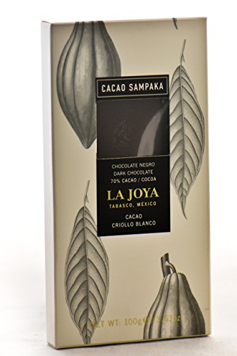 Cacao Sampaka - Tableta de Chocolate Negro 70% La Joya Tabasco, México (Monovarietal con Cacao Criollo Blanco) - 1 x 100gr