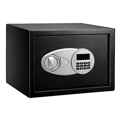 Amazon Basics - Caja fuerte (14L), color negro