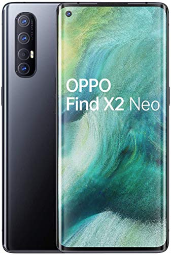 OPPO Find X2 NEO 5G – Pantalla de 6.5' (AMOLED, 12GB/256GB, Snapdragon 765G, 4.000 mAh, cámara trasera 48MP+13MP+8MP+2MP, cámara frontal 32MP, Android 10) Negro [Versión ES/PT]