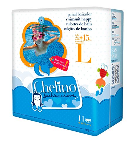 Chelino Fashion & Love - Pañal infantil de agua, talla L, 11 pañales