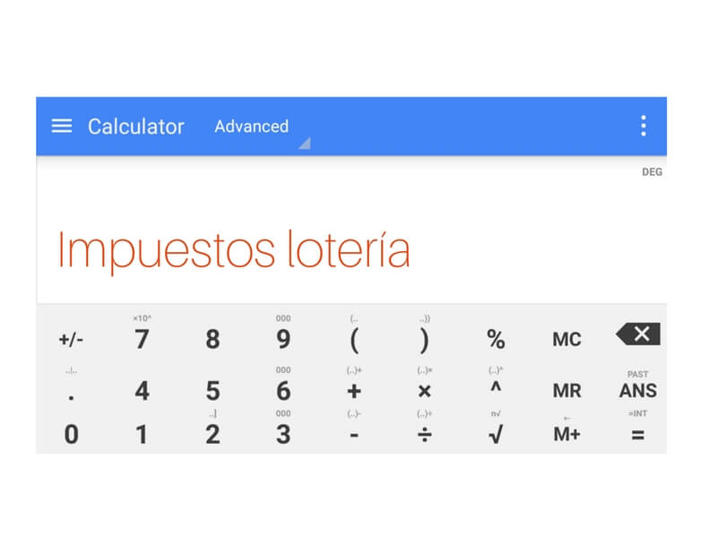 Calculadora de impuestos para la loteria