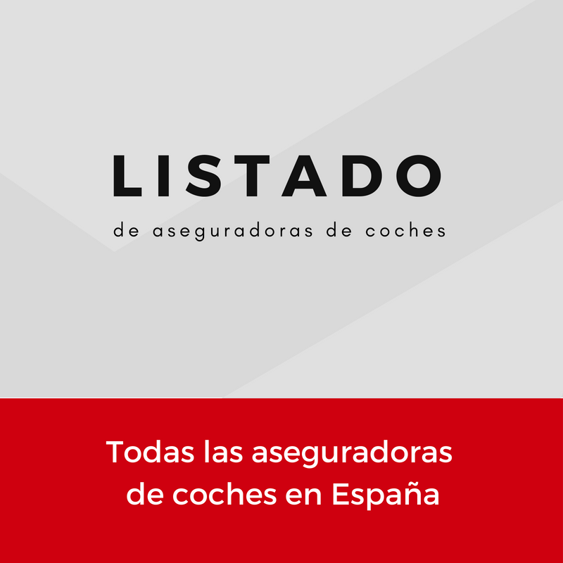 Listado de Aseguradoras de coches en España