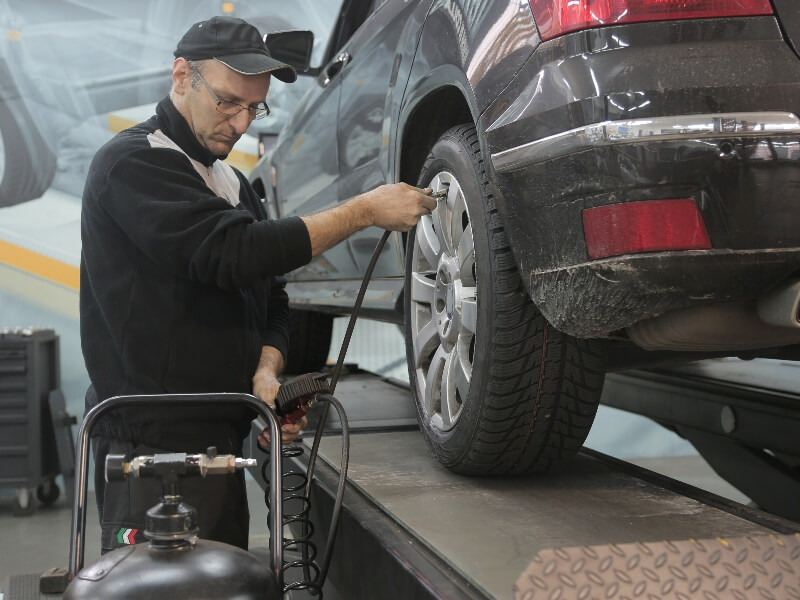 Presión en las ruedas del coche